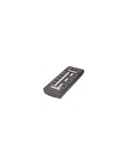Metra - 8 Outlet Power Center, 6ft Cord, 2160 Joules, USB: DC5V 2.1A 2 USB, Black, Home Office