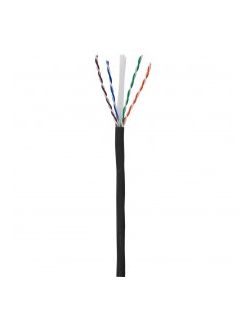 Metra - CAT6 Direct Burial 1,000ft Reel Black