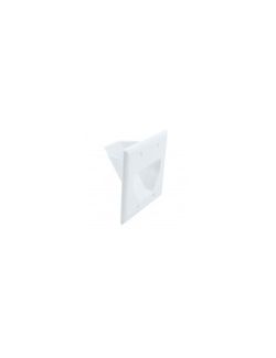 Metra - 2-Gang Recessed Plate White