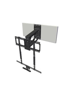 MantelMount - Pull Down TV Mount w/Full Motion for 45+ Inch Flat Screen TV's w/Sound Bar Adapter