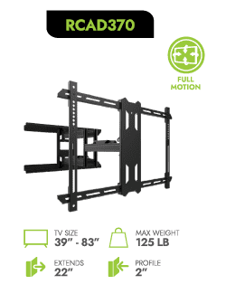 KANTO - Dual Stud Articulating TV Mount