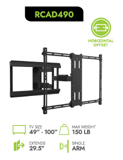 KANTO - Dual Stud Articulating TV Mount