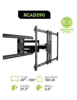 KANTO - Dual Stud Articulating TV Mount
