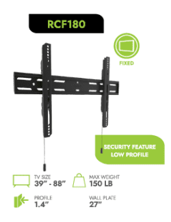 KANTO - Low Profile Fixed TV Mount